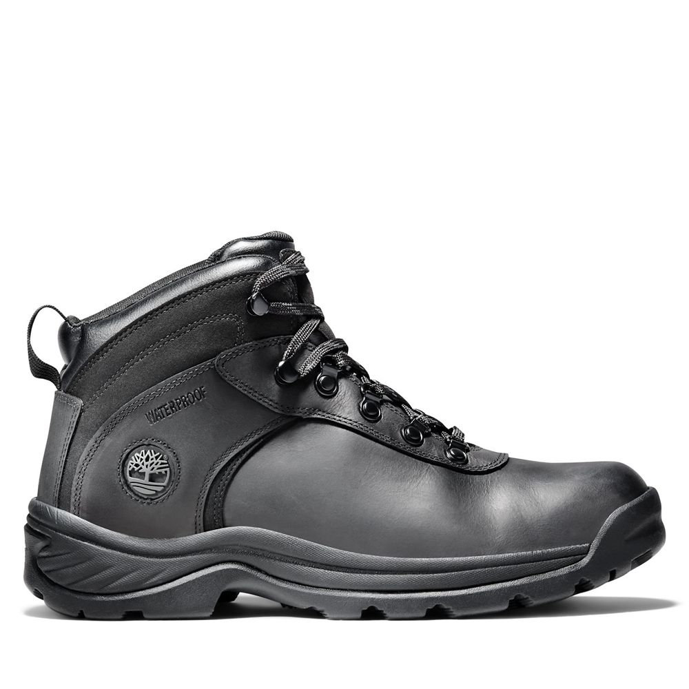 Botas de Montaña Timberland Hombre Flume Mid Waterproof Negras - Chile UZQ-640291